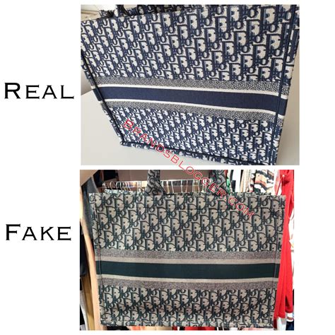 real vs fake dior book tote|dior bag false.